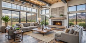 Clean living room of Arizona Home